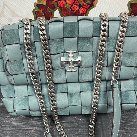 Tory Burch KIRA CHEVRON WOVEN SMALL CONVERTIBLE SHOULDER BAG - Picture 3 of 15